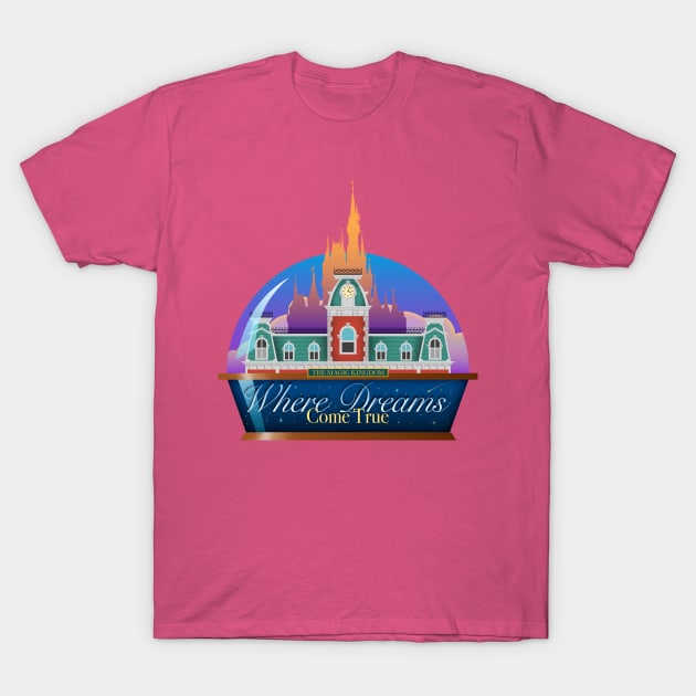 Where Dreams Come True T-Shirt by Rosado